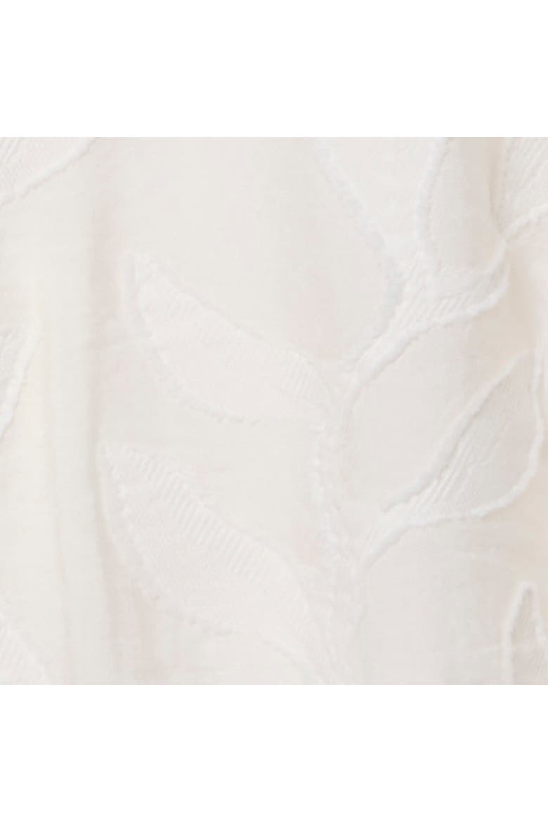 Floral Jacquard Blouse, Alternate, color, Cream