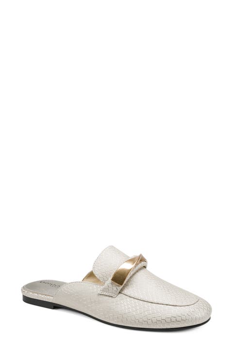 Dakota Snakeskin Embossed Mule