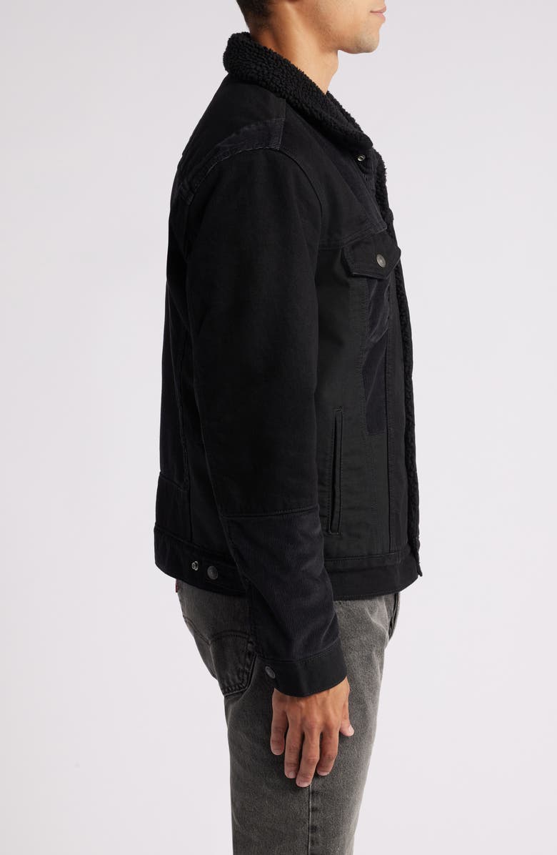 Levi's<sup>®</sup> Type 3 Corduroy High Pile Fleece Lined Trucker Jacket, Alternate, color,