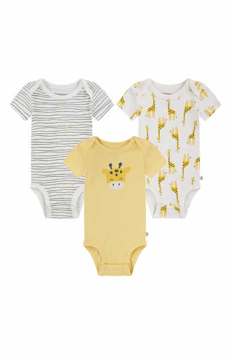 Assorted 3-Pack Organic Cotton Bodysuit Set