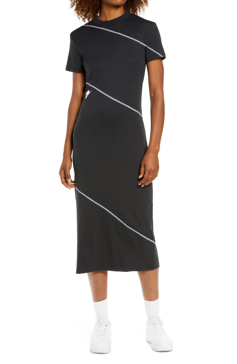 Nike Sportswear Knit Midi Dress, Main, color, 