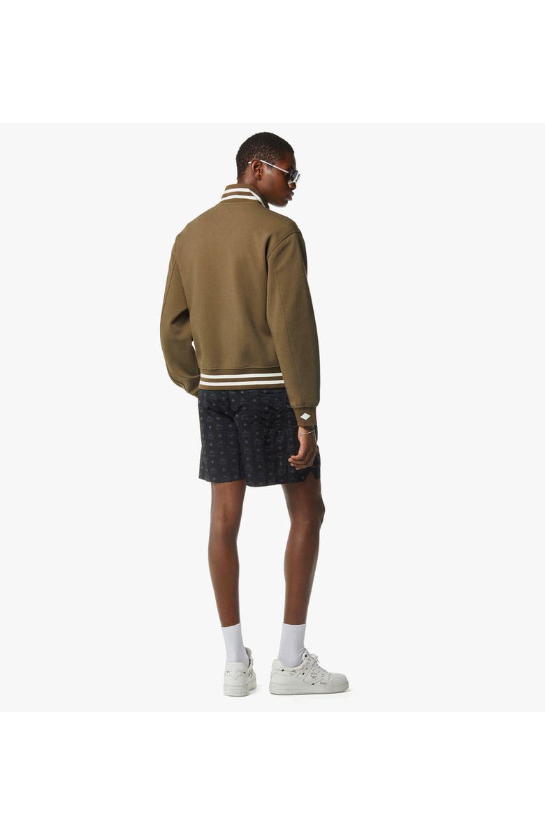 MCM Essential Logo Ponte Track Jacket, Alternate, color, Green