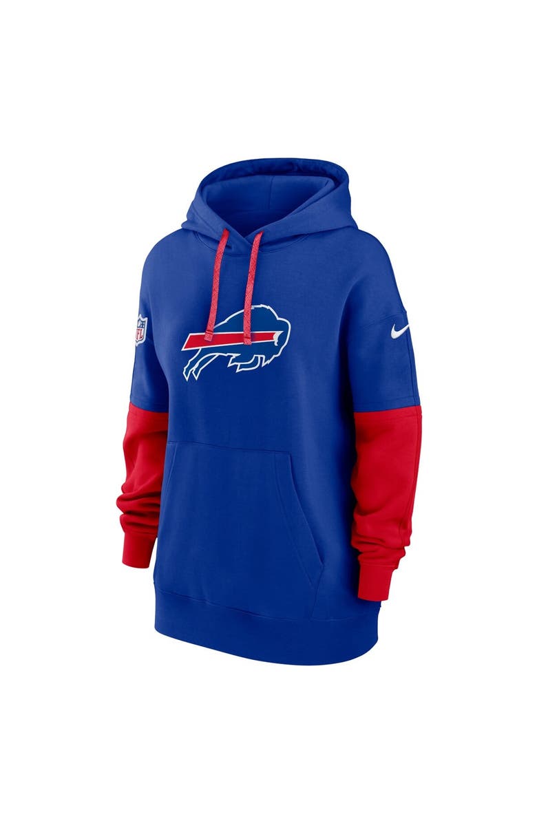 Nike Women's Nike Royal Buffalo Bills 2024 Sideline Essential Fleece Pullover Hoodie, Alternate, color, 