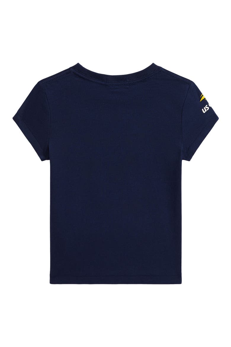 Kids' US Open Polo Bear Graphic Cotton Jersey T-Shirt, Alternate, color, REFINED NAVY