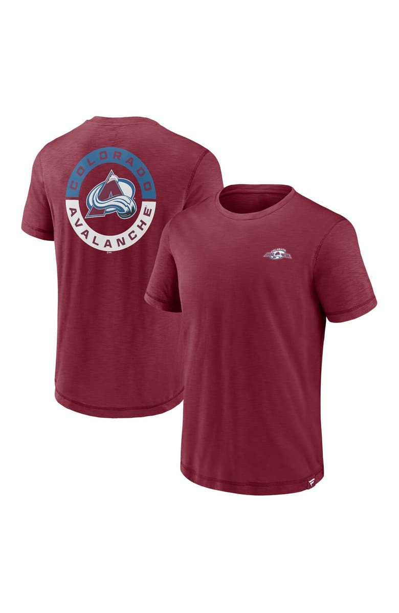 FANATICS Men's Fanatics Branded Burgundy Colorado Avalanche High Stick T-Shirt, Alternate, color, 