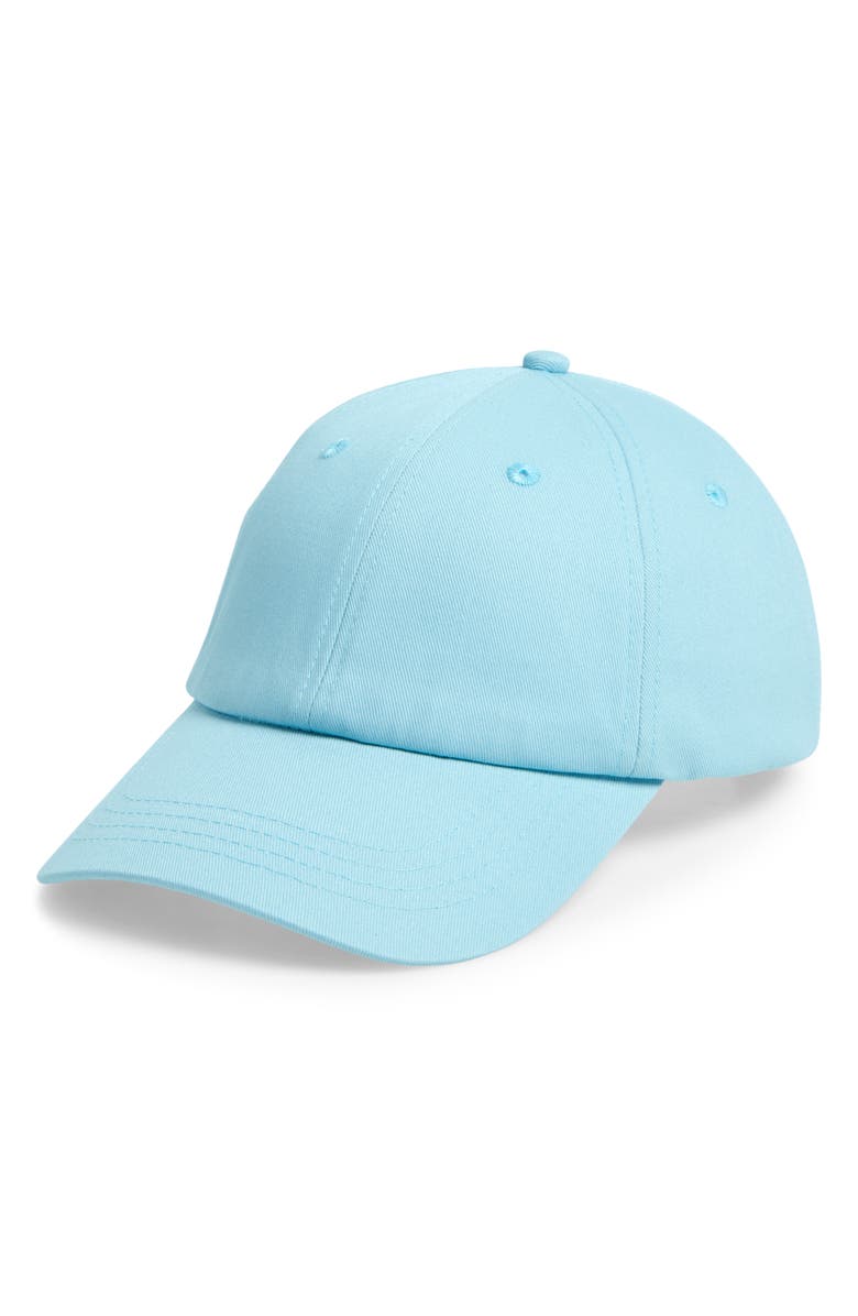 Treasure & Bond Cotton Twill Ball Cap, Main, color, Light Blue