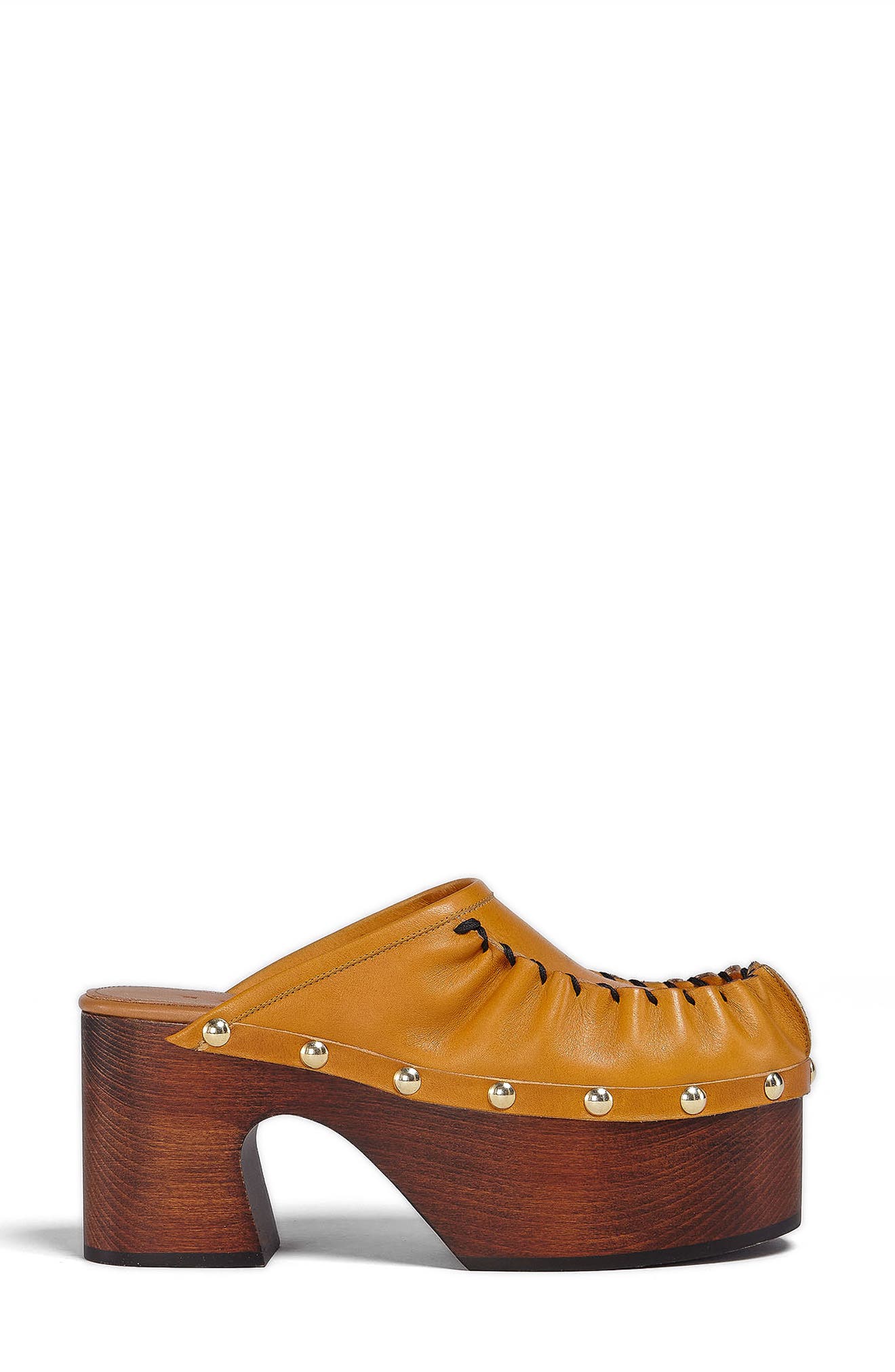 Marni Sabot Studded Platform Clog, Alternate, color, 