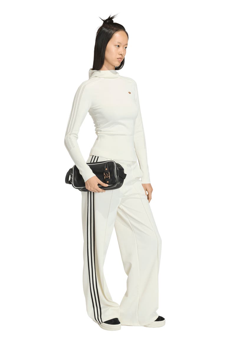 Hooded Logo Knit Sweater, Alternate, color, OWHITE
