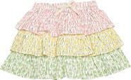 BISBY Kids' Floral Tiered Skort