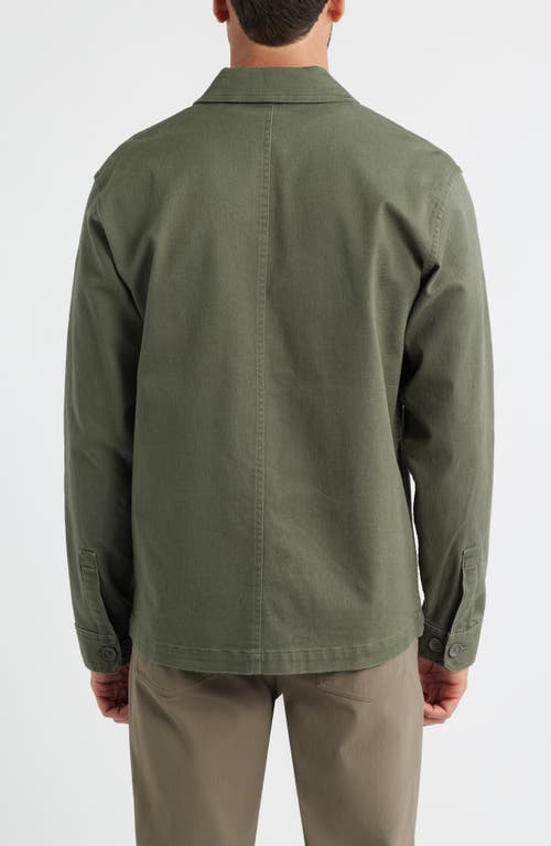 Free Fly Folly Stretch Cotton Twill Chore Coat In Green