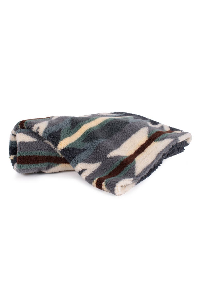 Pendleton High Pile Fleece Crate Blanket, Main, color, Wyeth Trail Oxford