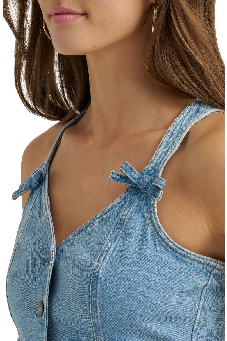 Patch Pocket Denim Vest, Alternate, color, IN MID AIR
