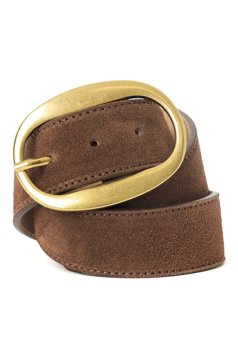 Sierra Suede Belt, Alternate, color, CHOCOLATE BRASS