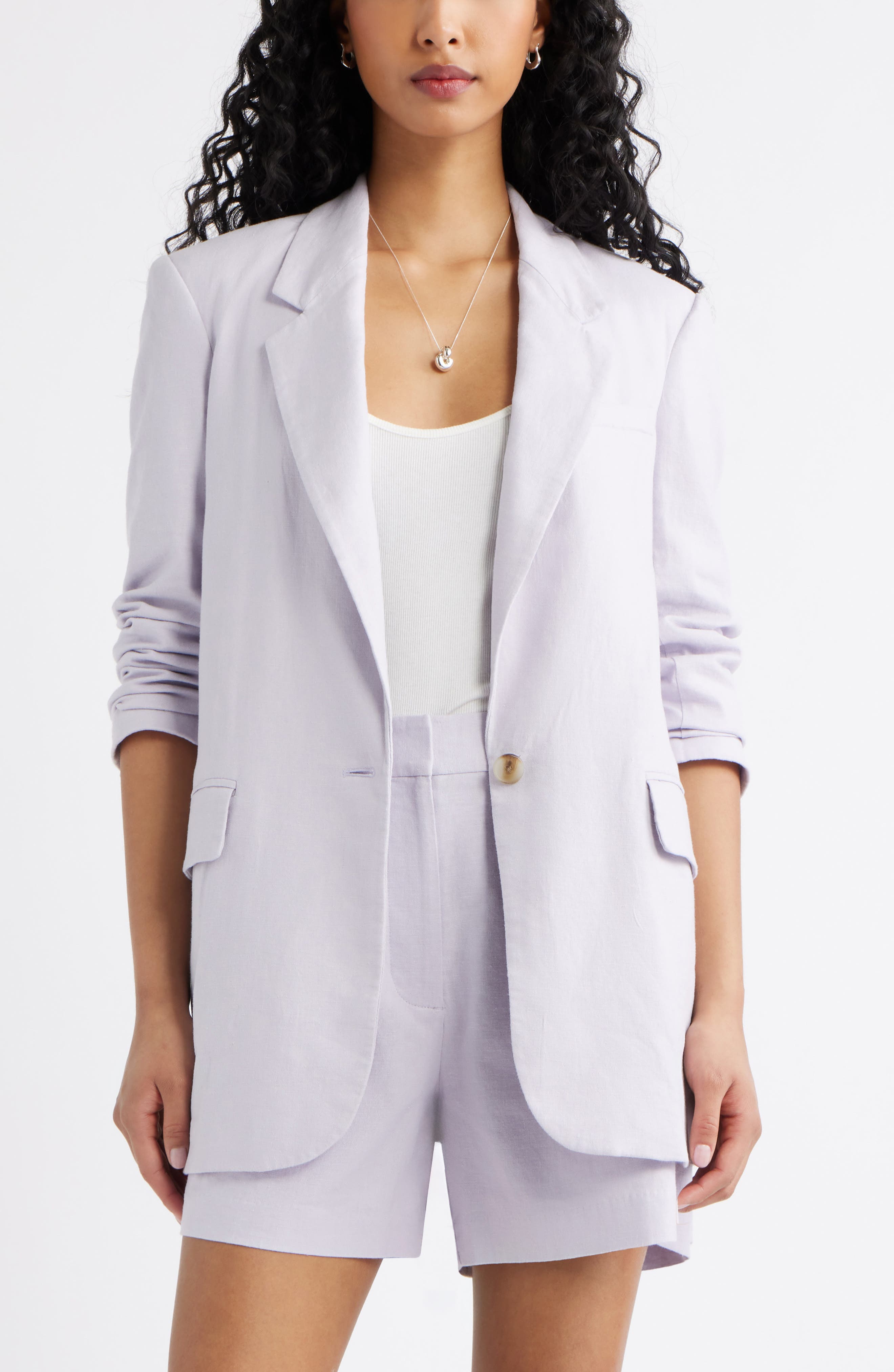 Everyday Linen Blend Blazer - image 5