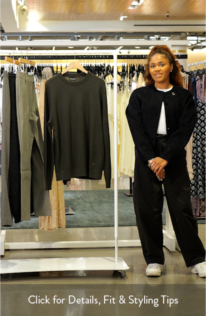 Textured Wool Crewneck Sweater, sales video thumbnail