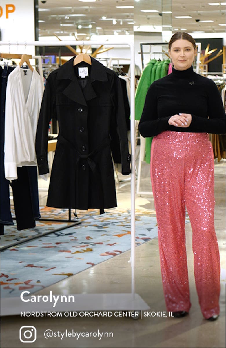 Water Repellent Cotton Blend Trench Coat, sales video thumbnail