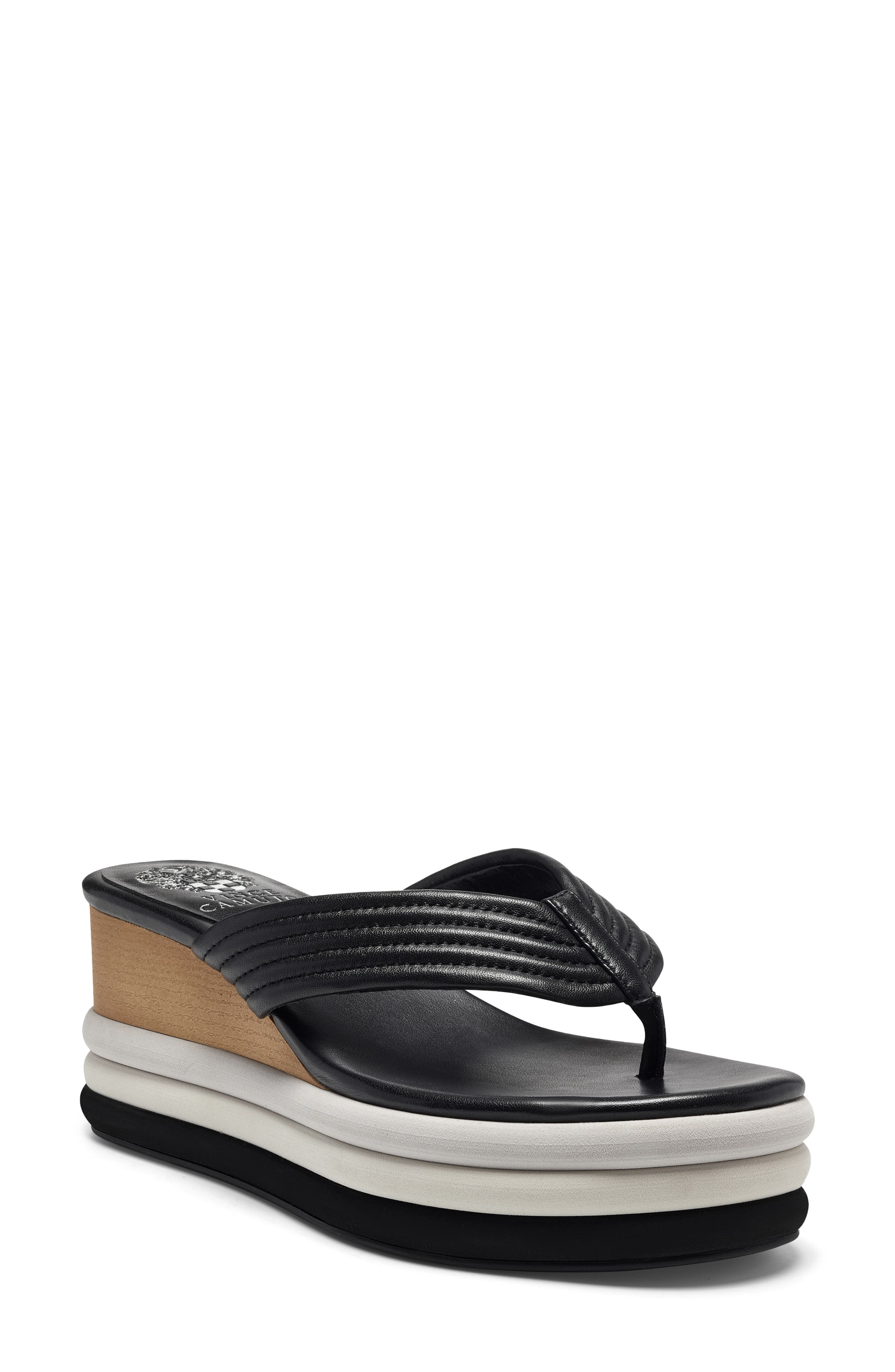 Vince Camuto Perseena Platform Wedge Flip Flop, Main, color, 