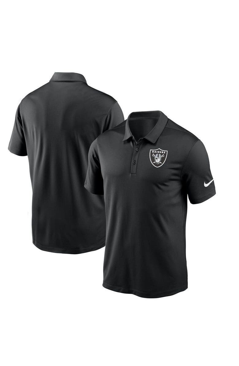 Nike Men's Nike Black Las Vegas Raiders Fan Gear Franchise Team Performance Polo, Main, color, 