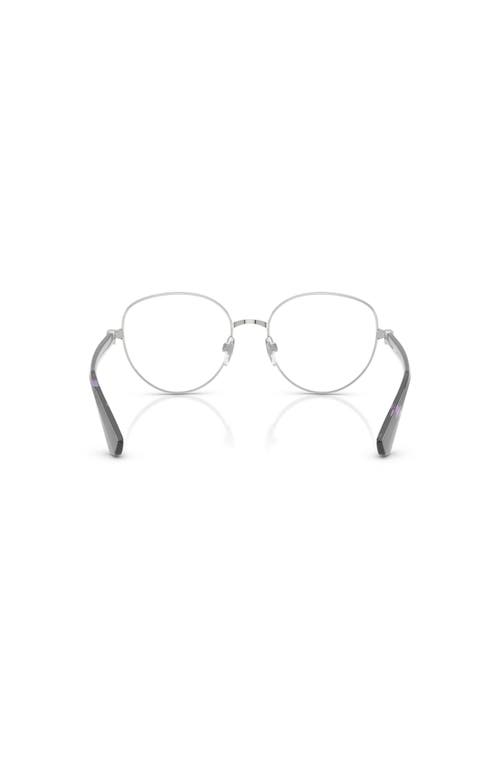 Burberry 53mm Phantos Optical Glasses In Metallic