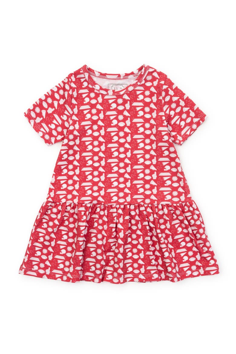 Lottie Girls' Dress, Main, color, Pep Rally Red