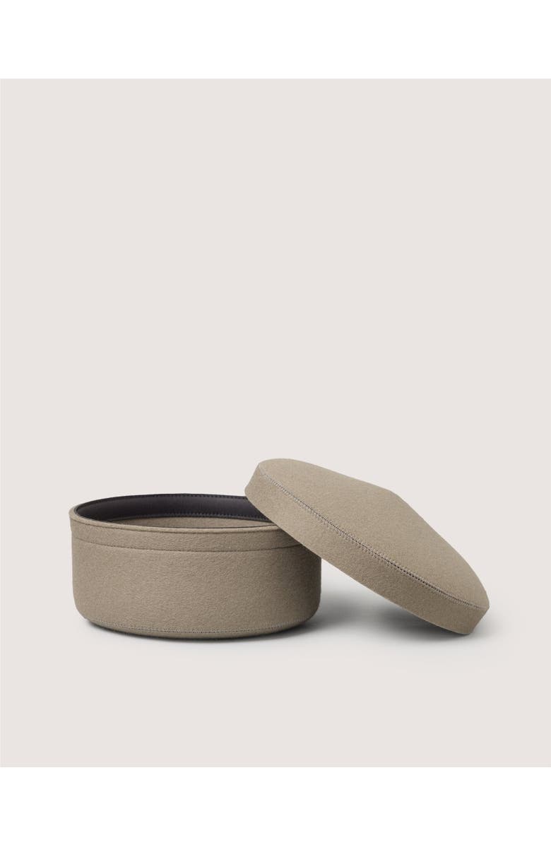Graf Lantz Merino Wool Medium Bin w/ Lid, Alternate, color, Clay