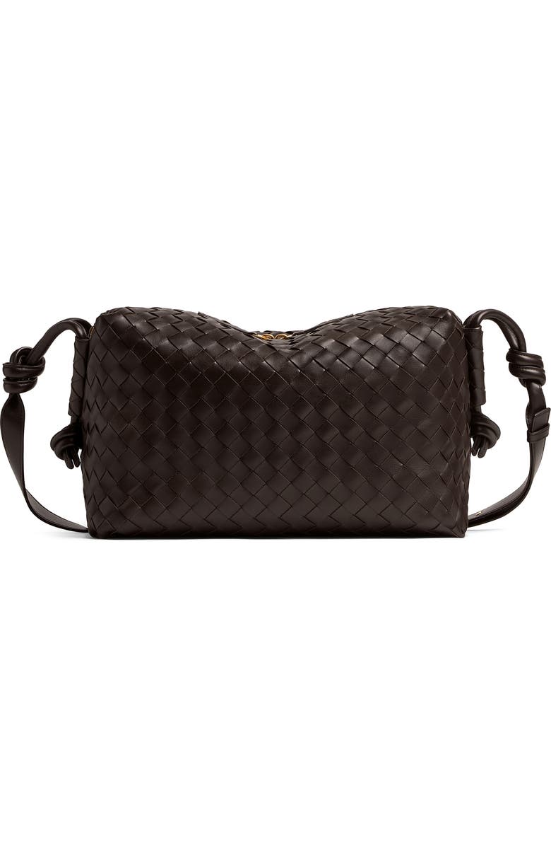 Bottega Veneta Medium Loop Intrecciato Shoulder Bag, Main, color, 2190 Fondant-M Brass