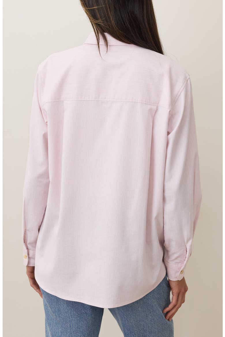 Jane California Relaxed Button-Up Shirt, Alternate, color, LILAS