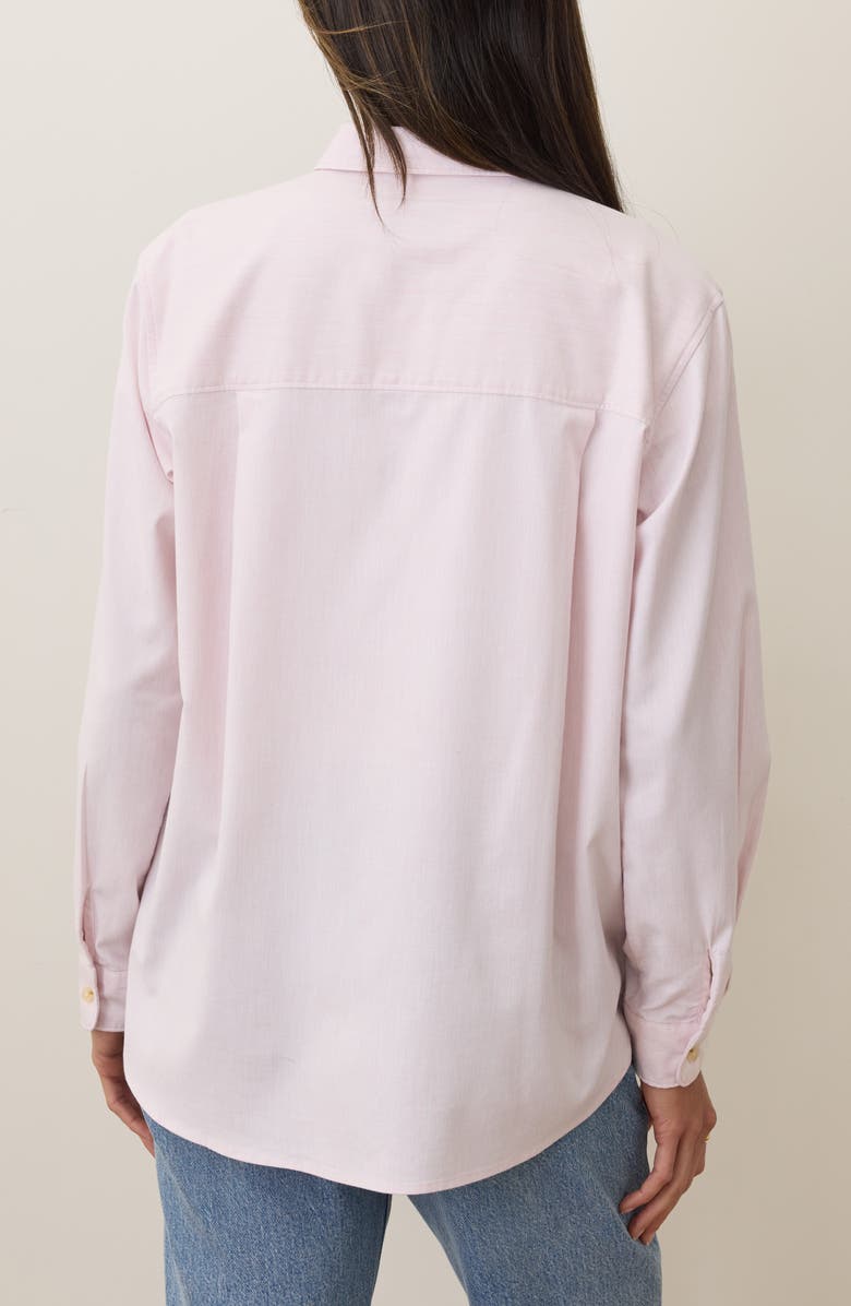 Marine Layer Jane California Relaxed Button-Up Shirt, Alternate, color, Lilas