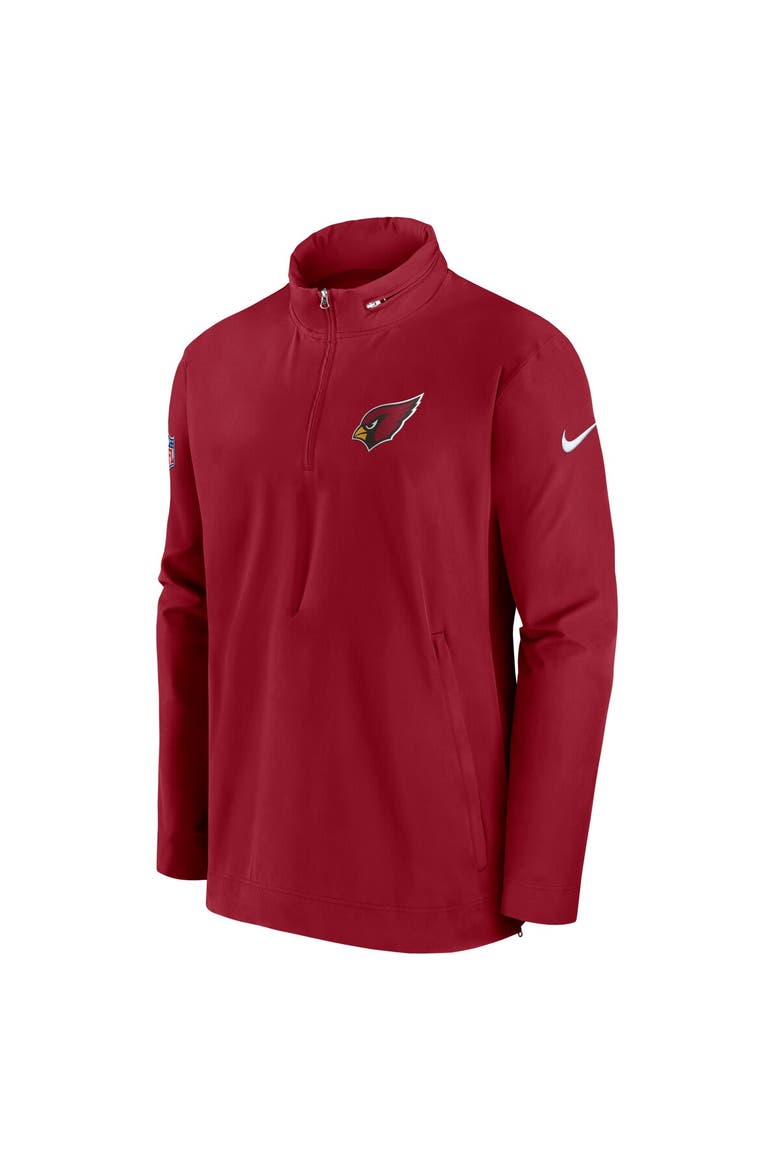 Men's Nike Cardinal Arizona Cardinals Sideline Coach Half-Zip Jacket, Alternate, color, Cardinal