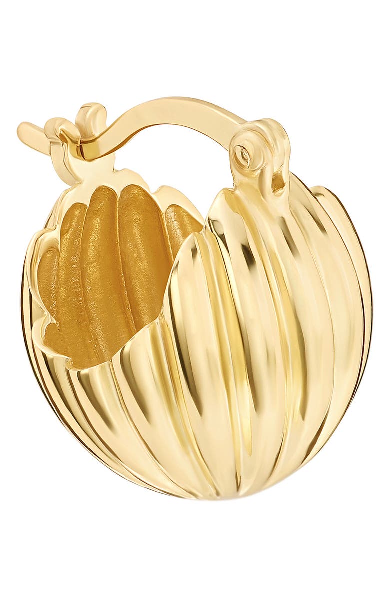 ATHRA LUXE Chunky Huggie Hoop Earrings, Alternate, color, 