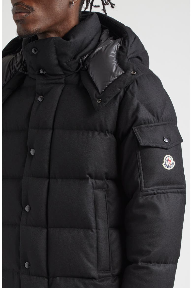 Vezere Down Puffer Jacket with Removable Hood, Alternate, color, BLACK
