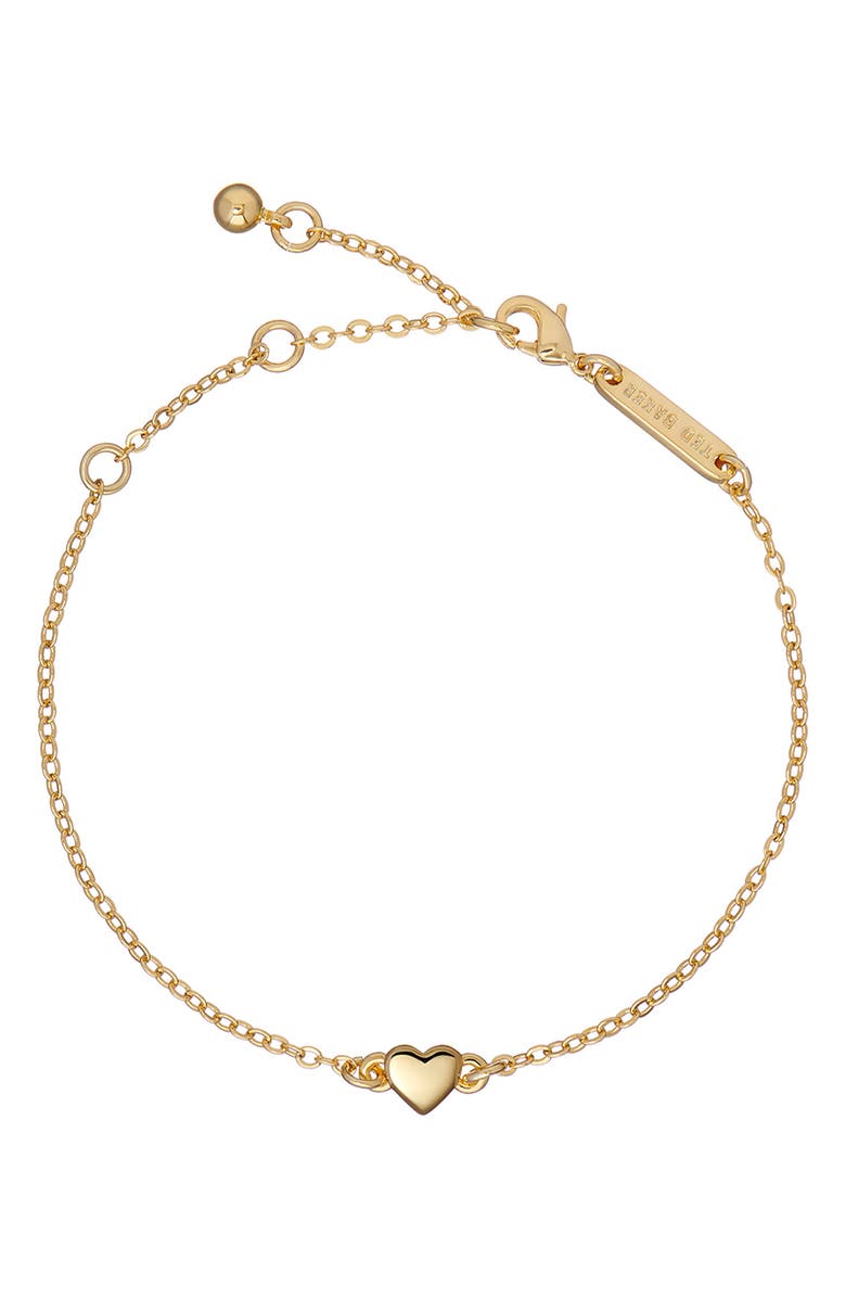 Ted Baker London Harsaa Tiny Heart Bracelet, Main, color, 