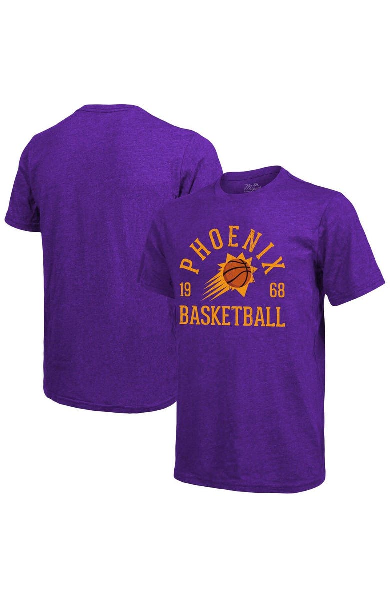 Majestic Threads Men's Majestic Threads Heathered Purple Phoenix Suns Ball Hog Tri-Blend T-Shirt, Main, color, Heather Purple