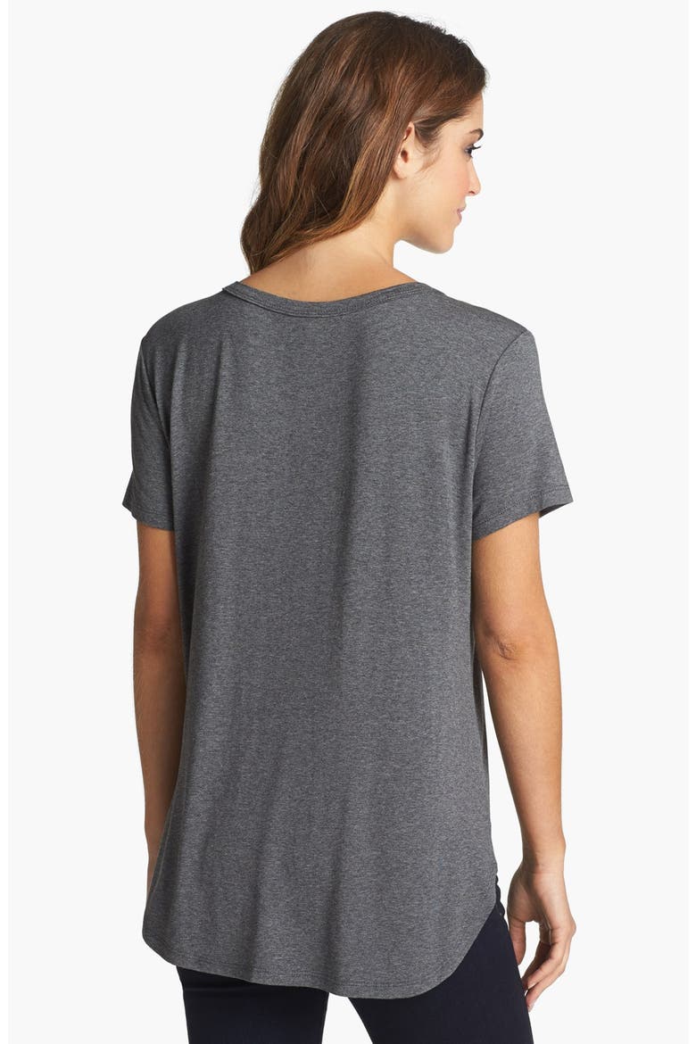 Studded Tee, Alternate, color, HEATHER CHARCOAL