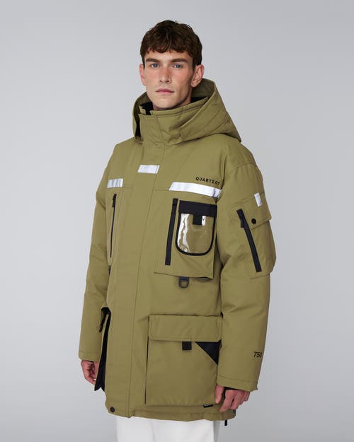 Quartz Co. Vostok 3.0 | Hooded Down Expedition Jacket In Khaki