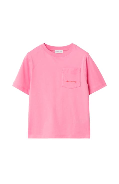Tシャツ・カットソー BURBERRY Women Tops 8102707 C1789 PINK Shop Pink Burberry Online | Nordstrom