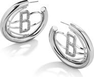 BaubleBar Brooklyn Nets Logo Large Hoop Earrings