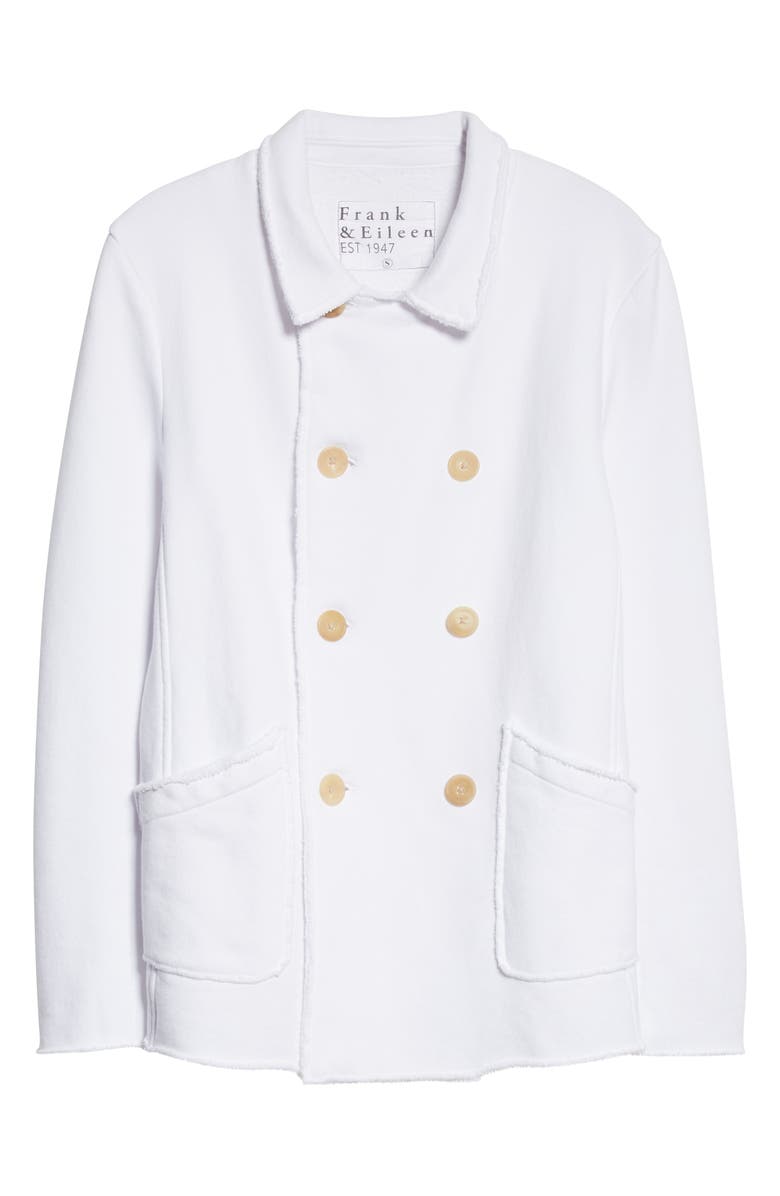 Frank & Eileen Raw Edge French Terry Peacoat, Alternate, color, 