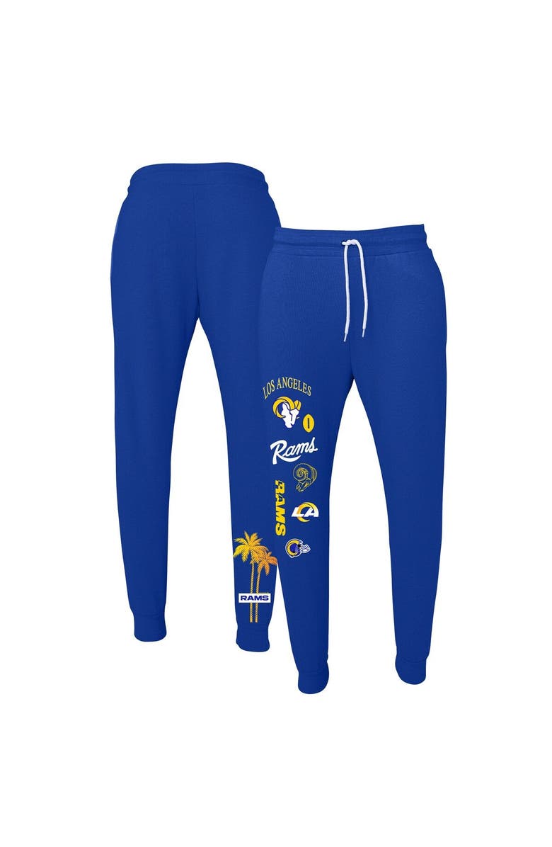 WEAR by Erin Andrews Women's WEAR by Erin Andrews Royal Los Angeles Rams Palm Tree Jogger Sweatpants, Alternate, color,