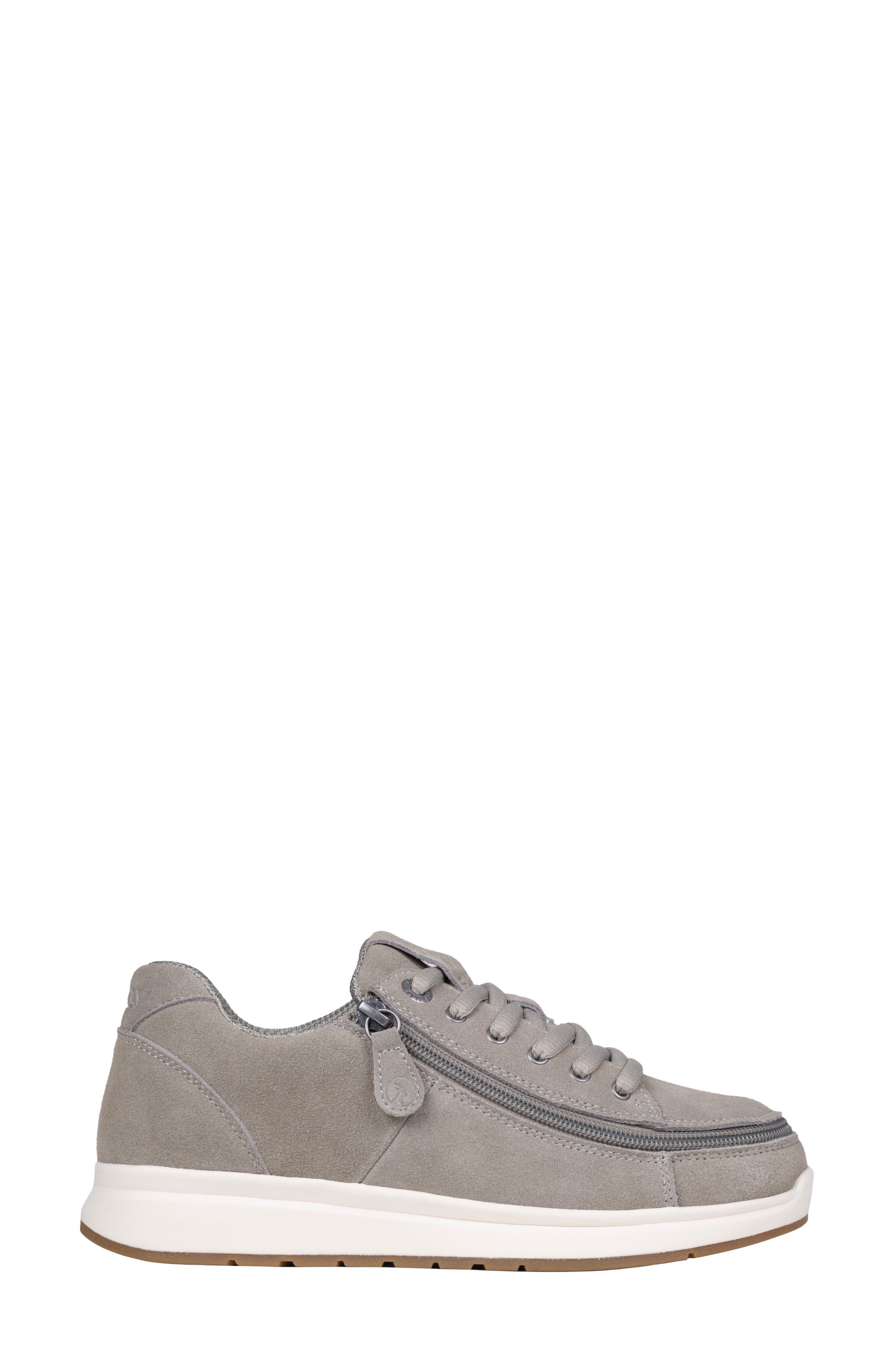 BILLY Footwear Comfort Plush Zip Around Sneaker, Main, color, Grey Suede