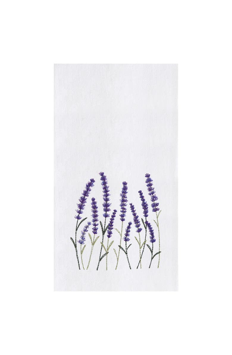 C&F Home Lavender Fields Kitchen and Bathroom Embroidered Hand Towel, Main, color, Purple