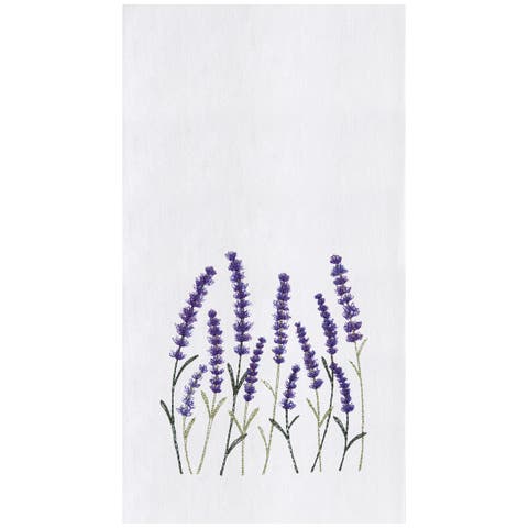 Lavender Fields Kitchen and Bathroom Embroidered Hand Towel