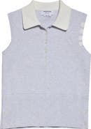 Thom Browne 4-Bar Sleeveless Milano Knit Cotton Polo