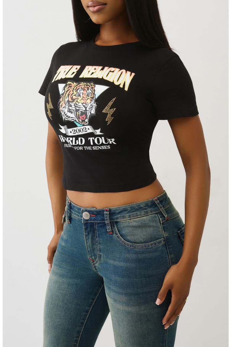 Tiger Graphic Baby T-Shirt, Alternate, color, JET BLACK