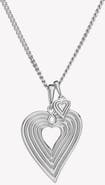 Rizen Jewelry Emanate Love Heart Pendant Necklace