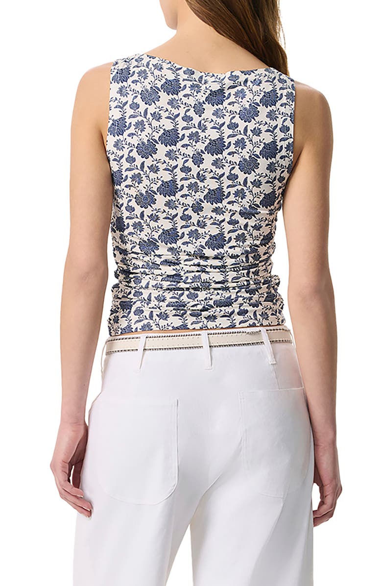 rag & bone Luca Print Shirred Tank, Alternate, color, Salute Multi