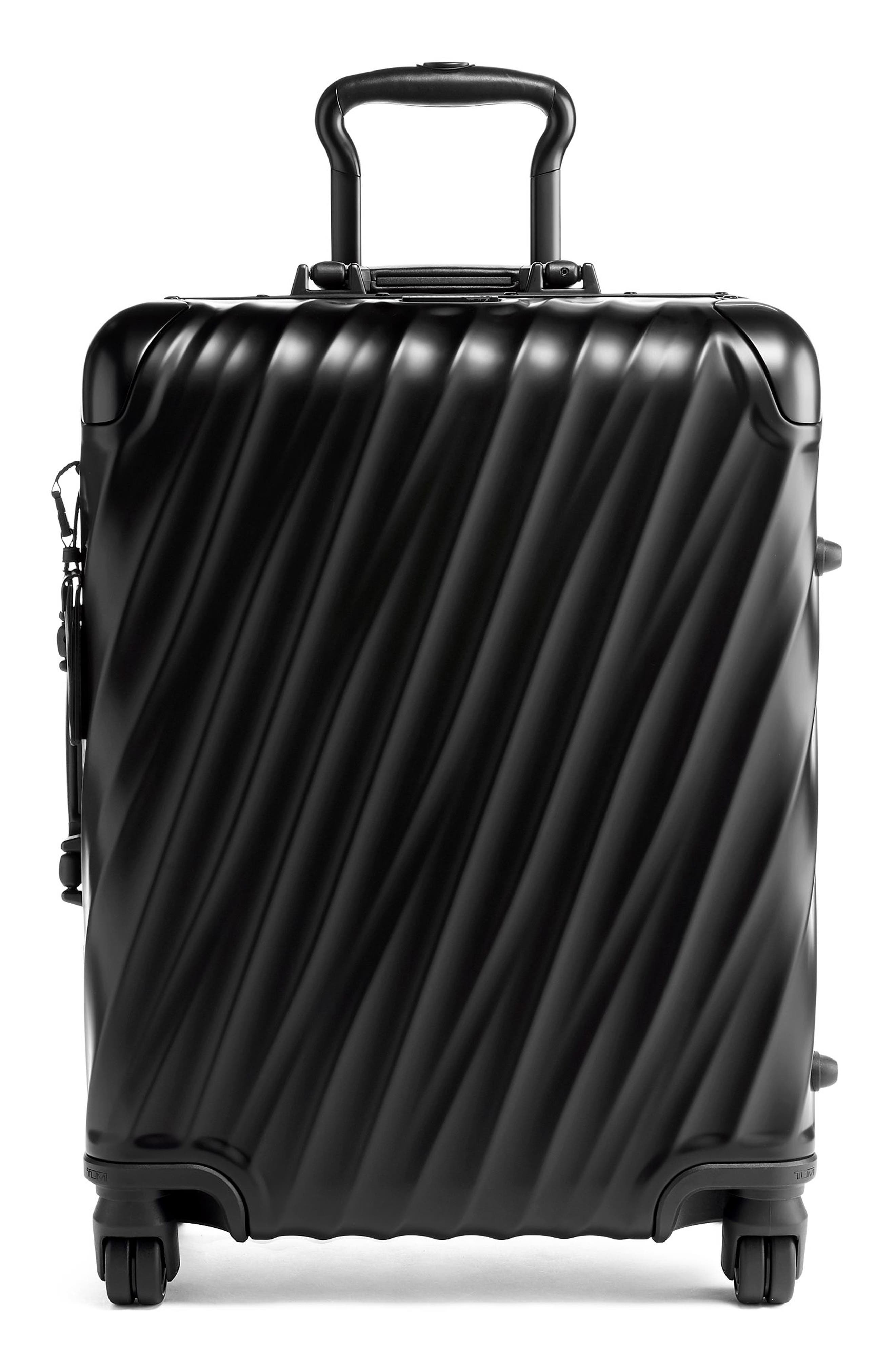 TUMI 19 Degree Aluminum 22-Inch Wheeled Carry-On Bag, Main, color, Matte Black