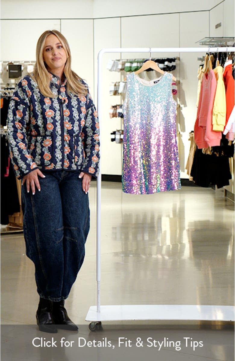 Kids' Ombré Sequin Party Dress, sales video thumbnail