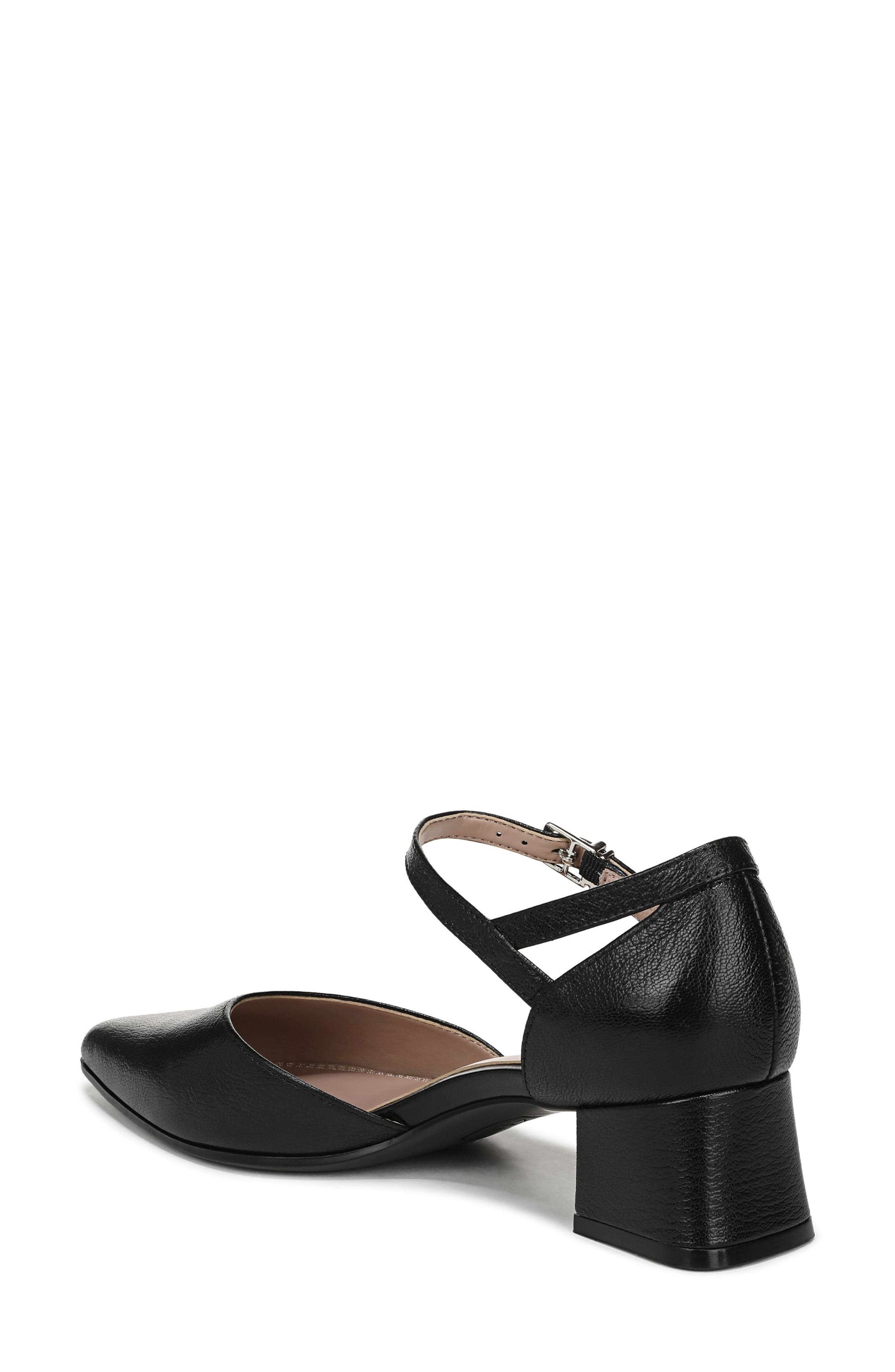 Naturalizer Maddox Ankle Strap Pointed Toe Pump, Alternate, color, Black