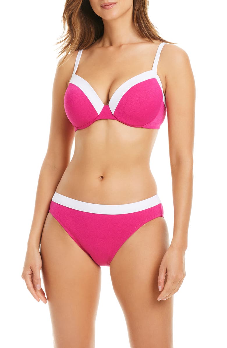 BLEU by Rod Beattie Hipster Bikini Bottoms, Alternate, color, Pink Punch
